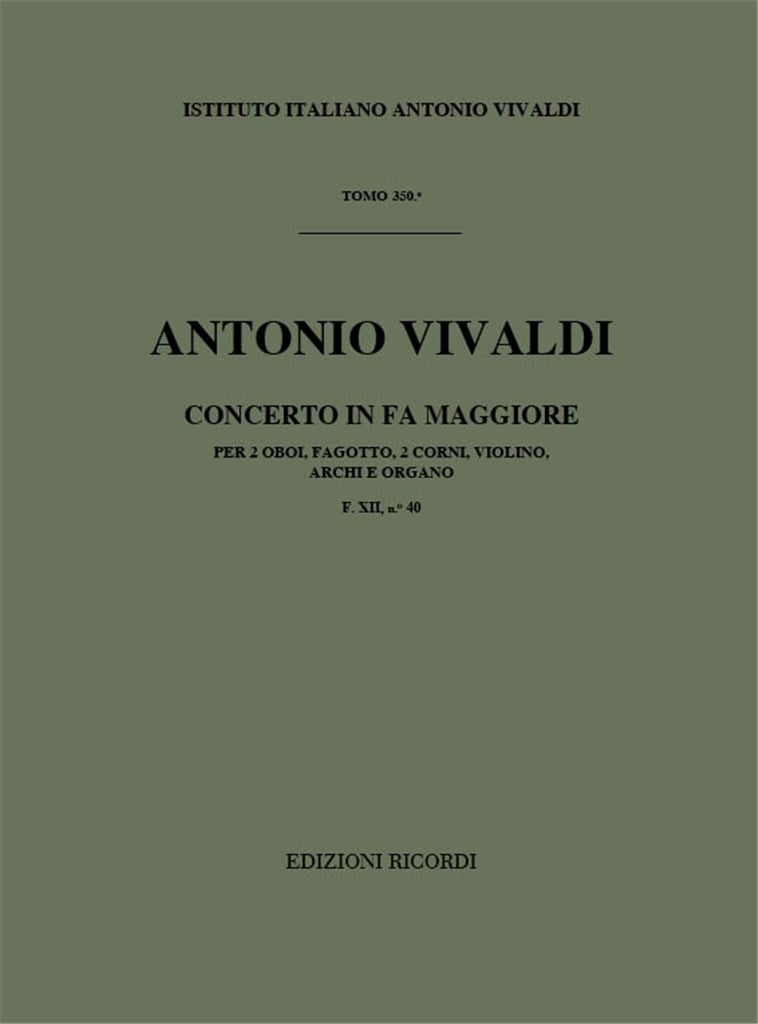 Concerto in Fa Maggiore (F Major)